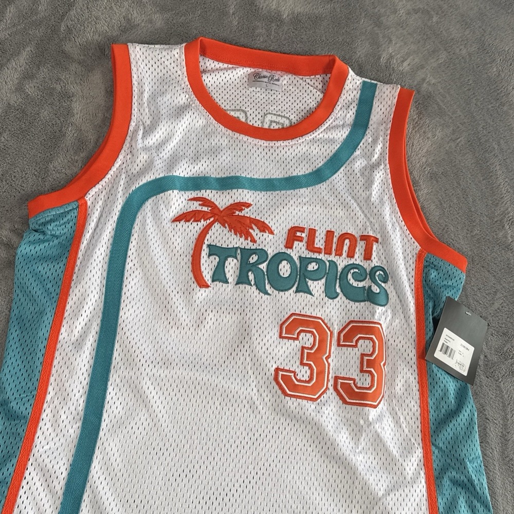 Flint Tropics Jackie Moon Basketball Jersey #33 Semi-Pro Mens Size Large NWT New - Picture 12 of 16